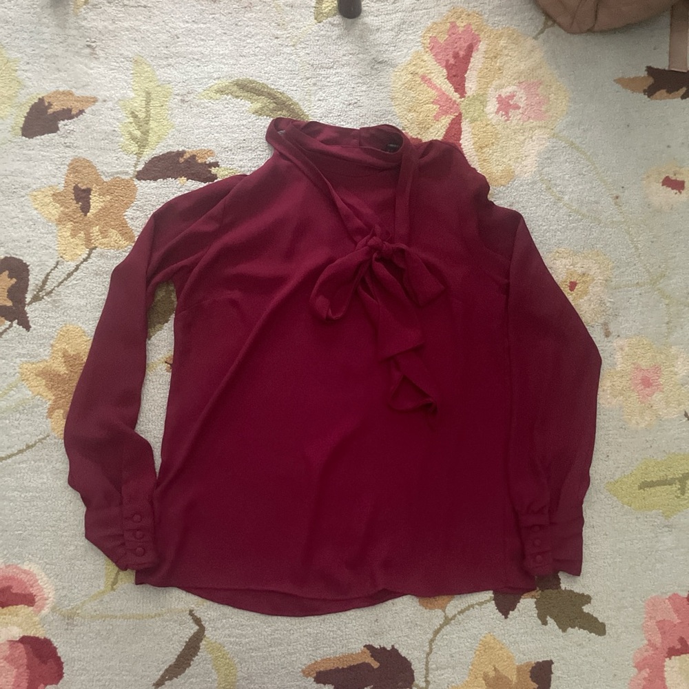 Forever 21 burgundy blouse